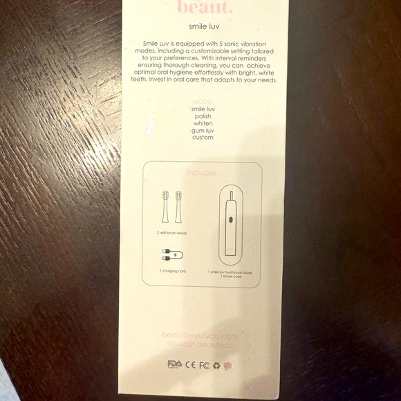 beaut. Smile Luv - Sonic smart toothbrush  -  NEW IN BOX - Picture 6 of 7
